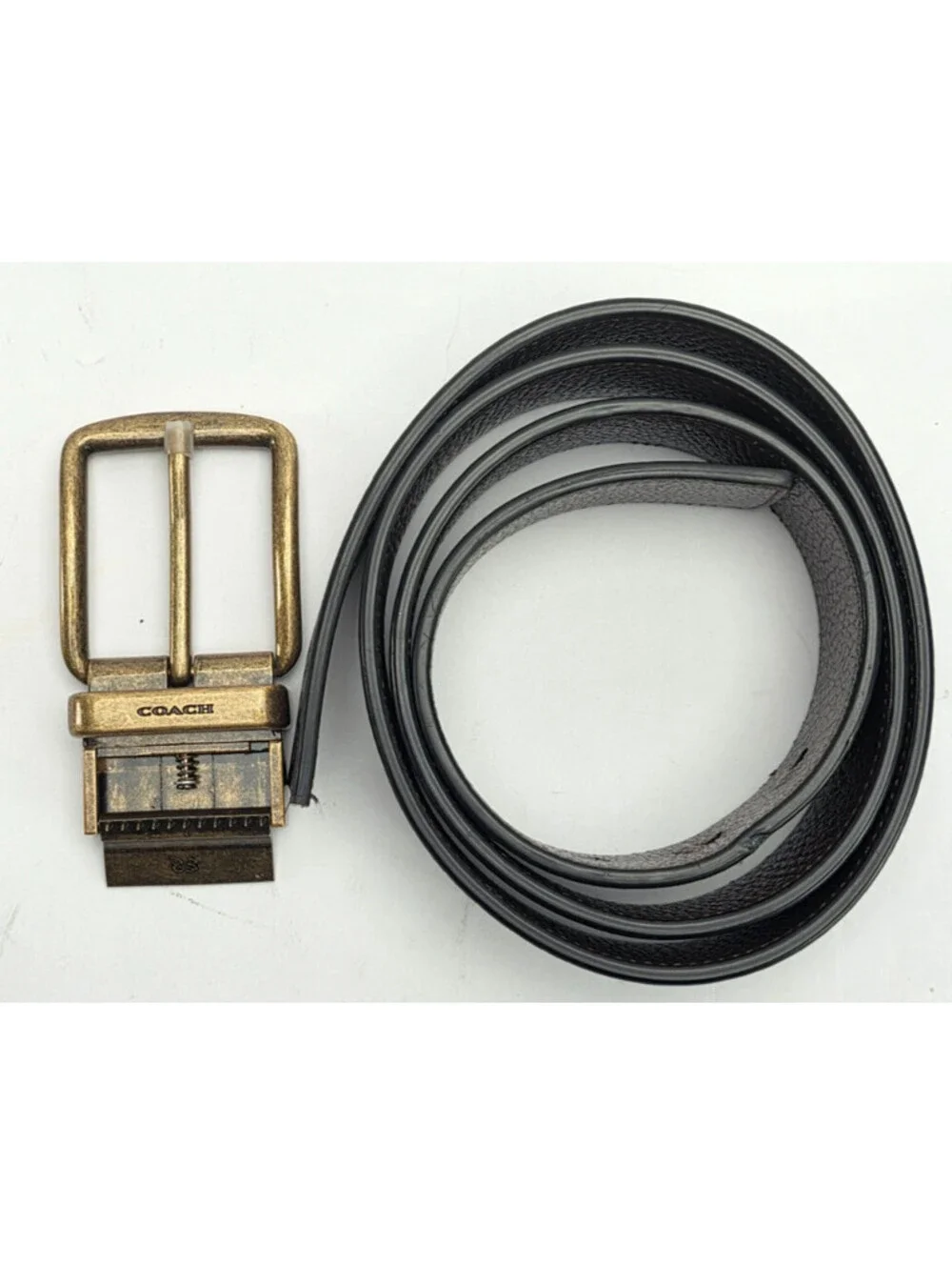 Coach Men's Reversible Belt Black Brown 42